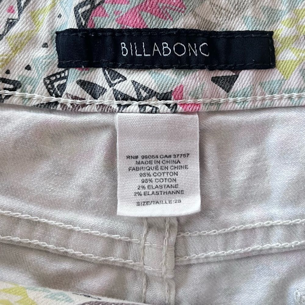 Billabong Y2K Tribal Low Rise Lace Up Denim Shorts - Picture 5 of 5